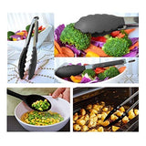 SYGA Silicone Kitchen Utensils Spoon Set, 10 Pieces Silicone Cooking & Baking Tool Sets Non-Toxic Hygienic Safety Heat Resistant_Black