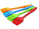 SYGA Silicone Brush Set Pastry Oil Basting Heat Resistant Non-Sticky Grilling for Baking Barbecue Brush (Pack of 2(Multi))
