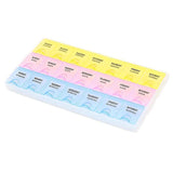 SYGA Pill Box with 7 Day Weekly Daily Pill Box Portable Tablet Container Organiser Medicine Dispenser Storage Travel Pill Holder Case