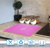Syga Silicone Reusable, Non-Stick Pastry Rolling Baking Mat with Measurements, 50x40cm(Multicolour)