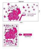 Syga Wall Stickers 858 Rose Girl Pink