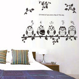 Syga Five Funny owl Wall Stickers Kids Room Decor