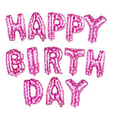 SYGA 16 inch Happy Birthday foil Balloon Set Party decorantion Pink Heart Aluminum Letter