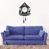 Syga Vinyl Abstract Wall Sticker, 18.89 x 0.03 x 31.88 Inches, Black
