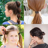 SYGA Sprial Hair Ties 6pcs Phone Cord Sprial Bobbles Traceless Hair Ties Non Tangle Stretchy Hair Bands Ponytail HairBands No Crease Elastic Holders Ideal for All Hair Types- Black, Set of 6pcs