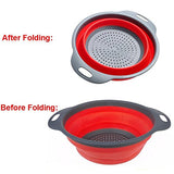 SYGA Set of 2 Vegetable Fruit Washer Strainer_Red