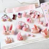 SYGA 18 Pcs Children's Suit Girls Baby Hair Clips Small Safety Clip Princess Hairpin Baby Hair Accessories Gift Box