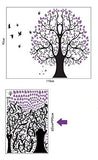 Syga Purple Tree Wall Stickers D_HUFE