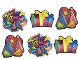 SYGA 12 Pieces Birthday Party Theme Hanging Swirl Decoration Set_Party Cap