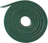 SYGA Nylon Double Sided WELLKRO Tape, Hook and Lock Tape, Sew-on Power Wire Management Fastening Tape Cable Tie for Interlocking, Apparel, Home Textile, Industrial Use and More- 25 m x 15 mm (Green)
