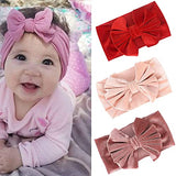 SYGA 1 Piece Velvet Bow Shape Baby Head Band_Red_19.5 * 11cm