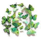 Syga PVC Animals Wall Fridge Sticker, Green