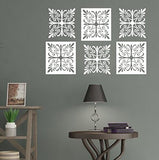 SYGA 'Window Glass' Wall Sticker (PVC Vinyl, 61 cm x 5 cm x 5 cm)(White)