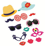 SYGA Beach Party Photo Booth Props Craft Item, Multi Color (Set of 29)