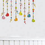 SYGA Children's Room Decor for Heart and Key Wall Stickers
