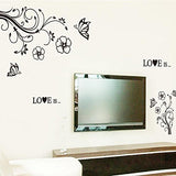 Syga Black Flower Wall Stickers