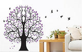 Syga Purple Tree Wall Stickers D_HUFE