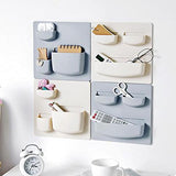 Syga Multipurpose Office Kitchen Self-Adhesive Accessories, Storage Stand, Home Organizer Wall-Mounted Top Holder (Grey) - Set of 2