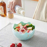 SYGA Salad Cutter Bowl 3 in 1 Multifunctional Vegetable Fruit Chopper Spinner and Salad Maker(Blue)