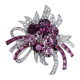 SYGA Brooch Pin Fashion Crystal Rhinestone Jewellery Pin Vintage Accessories Decoration Clothing Bouquet Brooches for Bridal Women Girl