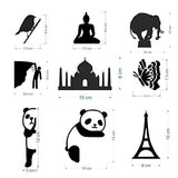 SYGA Set of 9 Decorative Beautiful Modern Art Switch Board Stickers