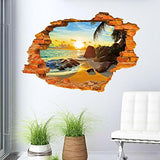SYGA Super Sun Beach Fashion Creative 3D Stereoscopic Wall Stickers