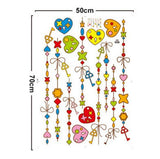 SYGA Children's Room Decor for Heart and Key Wall Stickers