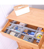 SYGA 4 pcs DIY Plastic Grid Drawer Divider Household Storage Strips_Large (White,47 CM*7CM)