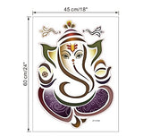 SYGA Ganesha Ganapati Spiritual Decals Design Wall Stickers
