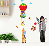 SYGA Height Measurement with Animals Fun Decals Design Wall Stickers