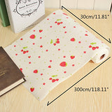 SYGA Strawberry Environmental Protection Printing Drawer Wardrobe Moisture and Dust Mildew Pad Antibacterial Dust Waterproof Non - Slip Mats (30x300) cm