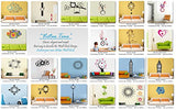 SYGA Floral Design Wall Stickers Clock_01