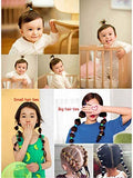 SYGA Seamless Hair Band Small Hair Ties Ponytail Holder No Crease Damage 5cm - 50pcs Spring Muilt Color Set