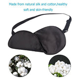 SYGA 3D Sleep Eye Mask Blindfold, Luxury Silky Contoured Eye Cover_Set 4