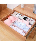 SYGA 4 pcs DIY Plastic Grid Drawer Divider Household Storage Strips_Large (White,47 CM*7CM)