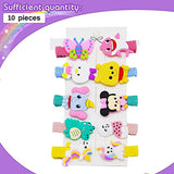 SYGA 10Pcs Baby Hair Clip For Girl Alligator Teeth Hair Accessory For All Type of Infant Toddler Baby Hairs Bow Animal Cartoon Butterfly Mickey Mini Puppy Fish Unicorn Elephant Patterns- Set of 10, Butterfly