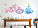 SYGA Cindrella Princess Wall Stickers (Multicolour)