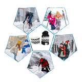 SYGA Women Hat & Scarf, Velvet Neck Scarf Beanie Hat Skiing Hat Hiking Sports for Autumn Winter, 54-58 cm