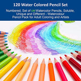 120 Water Soluble Colored Pencil Set Full Set Of Drawing Painting Tool Beginner Drawing Supplies Box Pack Student Gift