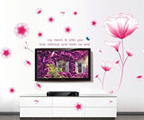 Syga Pink Flowers Wall Stickers A_FSEA
