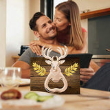 SYGA Bottle Opener, Deer Head Pattern Beer Soda Bottle Opener for Gift Or Party Favor in Decorative Gift Box, Soda Opener is Ideal at Barbecue Bar Pub Party Decoration Thanks Giving Wedding Christmas