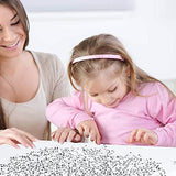 SYGA Beads for Kids Crafts Children's Jewellery Making Set Kit DIY Bracelets Necklace Hairband and Rings Craft Kits Birthday for 4, 5, 6, 7-Year-Old Little Girls-White & Black, BeadsDesign-1
