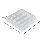 SYGA Set of 4 Plastic Portable AA/AAA 4 Cell Battery Case/Holder Battery Container