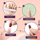 SYGA Square False Nails and Glue Bottle Professional Brush On Nail Tip Glue for Press On Nails Fake Nails Long Lasting Press On Nails for Women and Girls- Transparent, 500 pieces