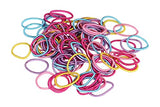 SYGA Elastic Hair Ties for Thin Hair,Ponytail Holders Value Pack for Newborn Girls,100pcs/pack Multicolor Mixed-5105