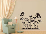 Syga Butterfly with Flower Wall Stickers J_EGOU