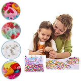 SYGA Beads for Kids Crafts Children's Jewellery Making Set Kit DIY Bracelets Necklace Hairband and Rings Craft Kits Birthday for 4, 5, 6, 7-Year-Old Little Girls-Multicolor, QL-00012