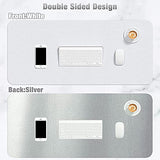 SYGA Desk Pad Protector Waterproof PU Desk Mat Blotters on Desktop Laptop Computer Gaming Keyboard Mouse Pad Non-Slip Desk Writing Mat Cover for Office & Home, White & Silver - 60x30 cm