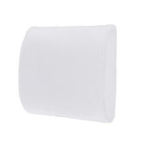 SYGA Memory Foam Breathable Healthcare Lumbar Cushion Back Waist Support Travel Pillow Car Seat Home Office Pillows Relieve Pain(White)