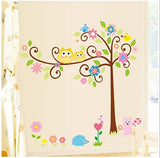 Syga 2Pcs/Set Extra Large Children Tree Wall Sticker LC_YUUS_AB